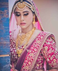wedding gold long necklace design
