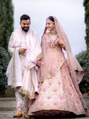 Shades of Pink Colour Couple Dress